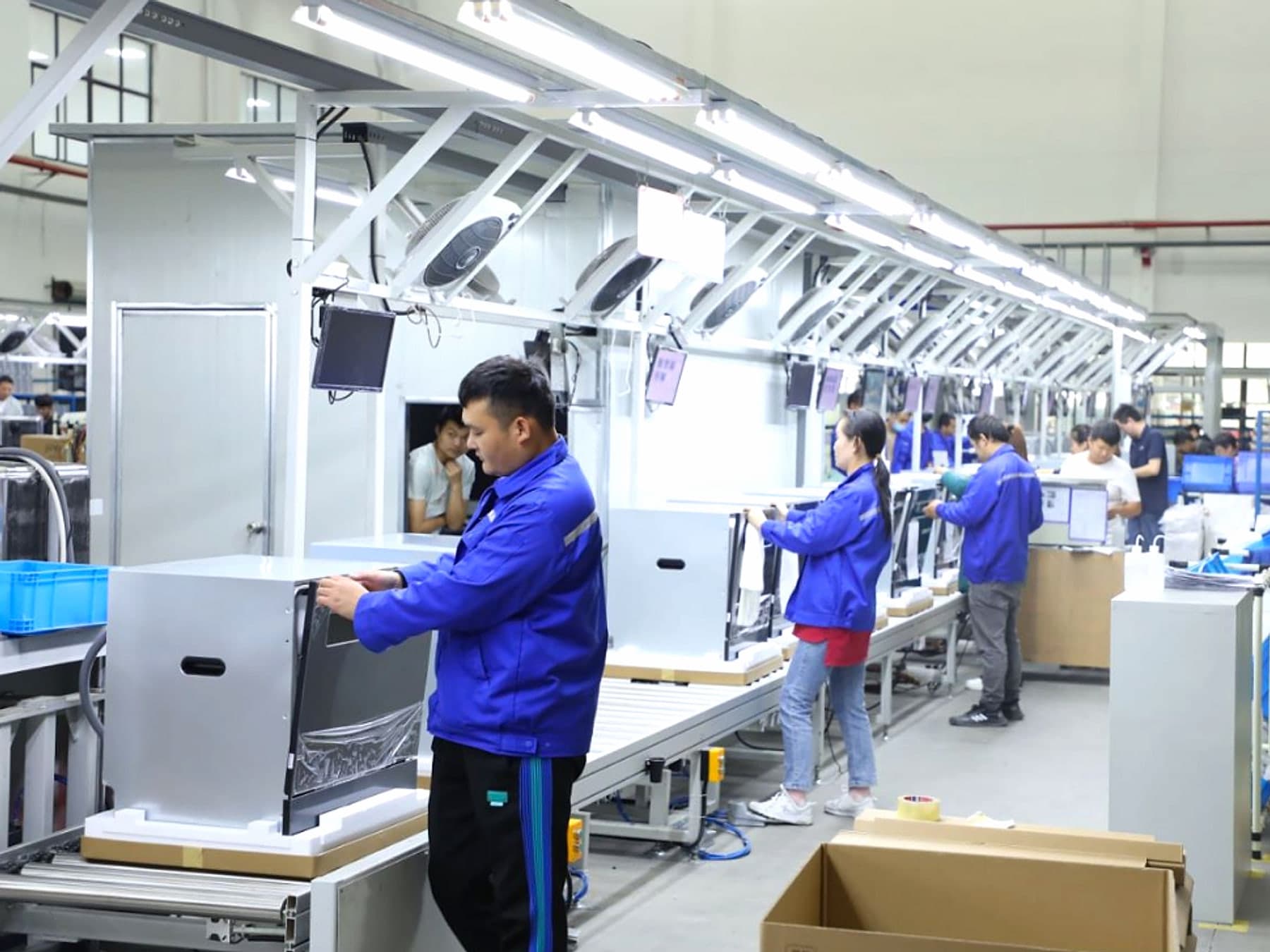 Dishwasher assembly line for OEM and ODM manufacturing support
