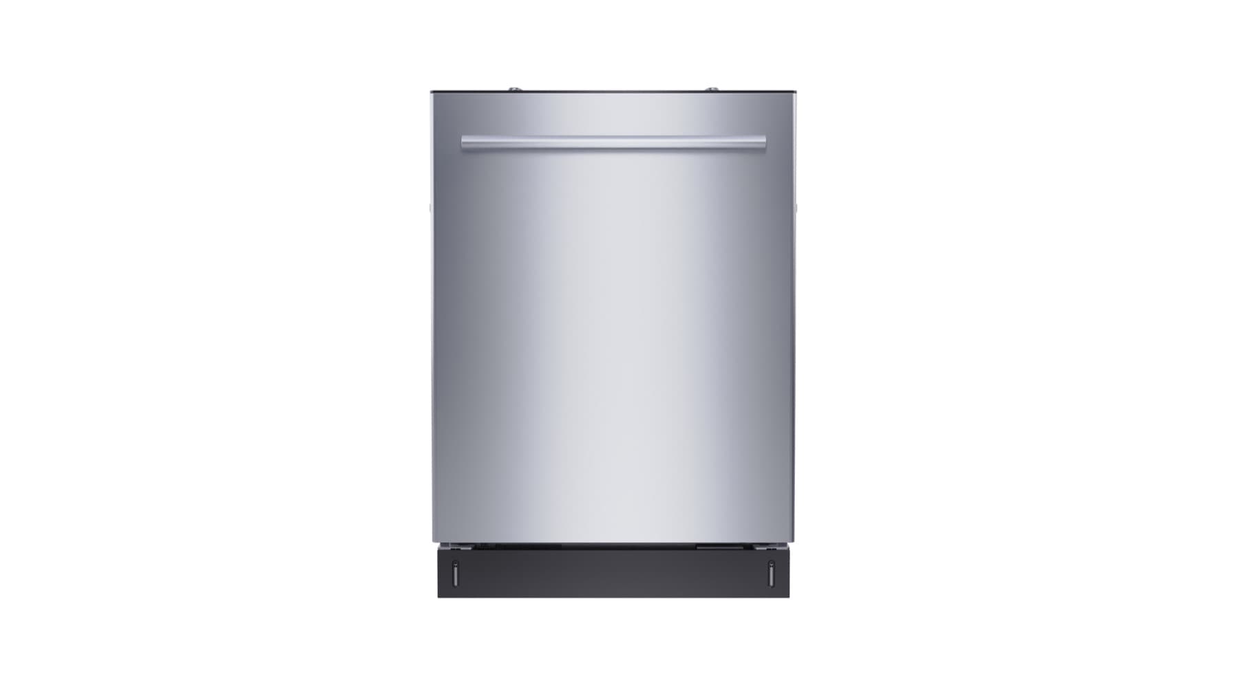 Front view of a 24-inch built-in dishwasher for U.S. appliance programs
