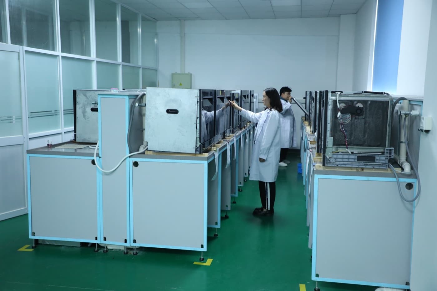 Dishwasher testing laboratory for compliance and certification review